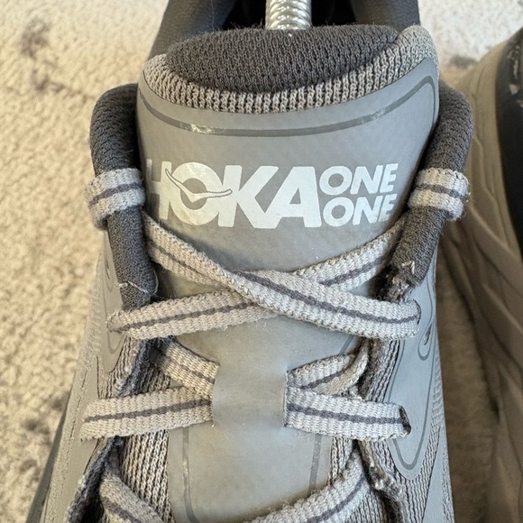 HOKA One One Mens BONDI 7 Wild Dove Dark Shadow Shoe - Picture 4 of 8